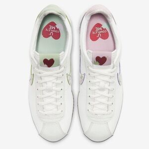 Nike Classic Cortez SE Valentine Sneakers (CI7854-100) Heart Love Pastel Spring